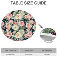 thumbnail image 6 of Round Fitted Tablecloth with Elastic Edges Fits 36"-44" Round Tables Pioneer Colorful Floral Waterproof Table Cover Washable Indoor and Outdoor for Party Kitchen Dinner Banquet Patio Picnic, 6 of 7