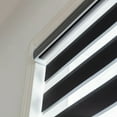 thumbnail image 3 of Cordless Zebra Blinds for Patios and Windows - Midnight Black : 77" X 84" Height (can roll down to 84" Lenght and and stop at your desired height), 3 of 5
