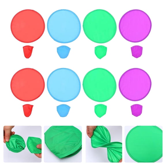 ifundom 15Pcs Assorted Color Polyester Flying Discs for Kids Outdoor Play, Camping, Picnics, Backyard Fun and