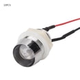 thumbnail image 1 of 10 diodos emisores de luz precableados de 24 V, cable de 20 cm y 10 mm con soporte de metal que indica cuentas de lámpara LED en línea, 1 of 8