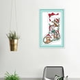 thumbnail image 2 of Kit Punto Cruz Con Media Gato Estampada Algodón Ecológico 16CT Bordado 30x43 Cm, 2 of 9
