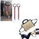 thumbnail image 2 of 2 paquetes de seguridad de perro gato cinturón de seguridad de nylon ajustable tela roja Afortunado Sencillez, 2 of 5