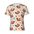 thumbnail image 3 of Naloa Forest Squirrel Nuts Men's T-Shirt Sport T-shirt Men's Basic Tee Casual Men's Shirt, Round Neck, Short Sleeves - XX-Large, 3 of 5