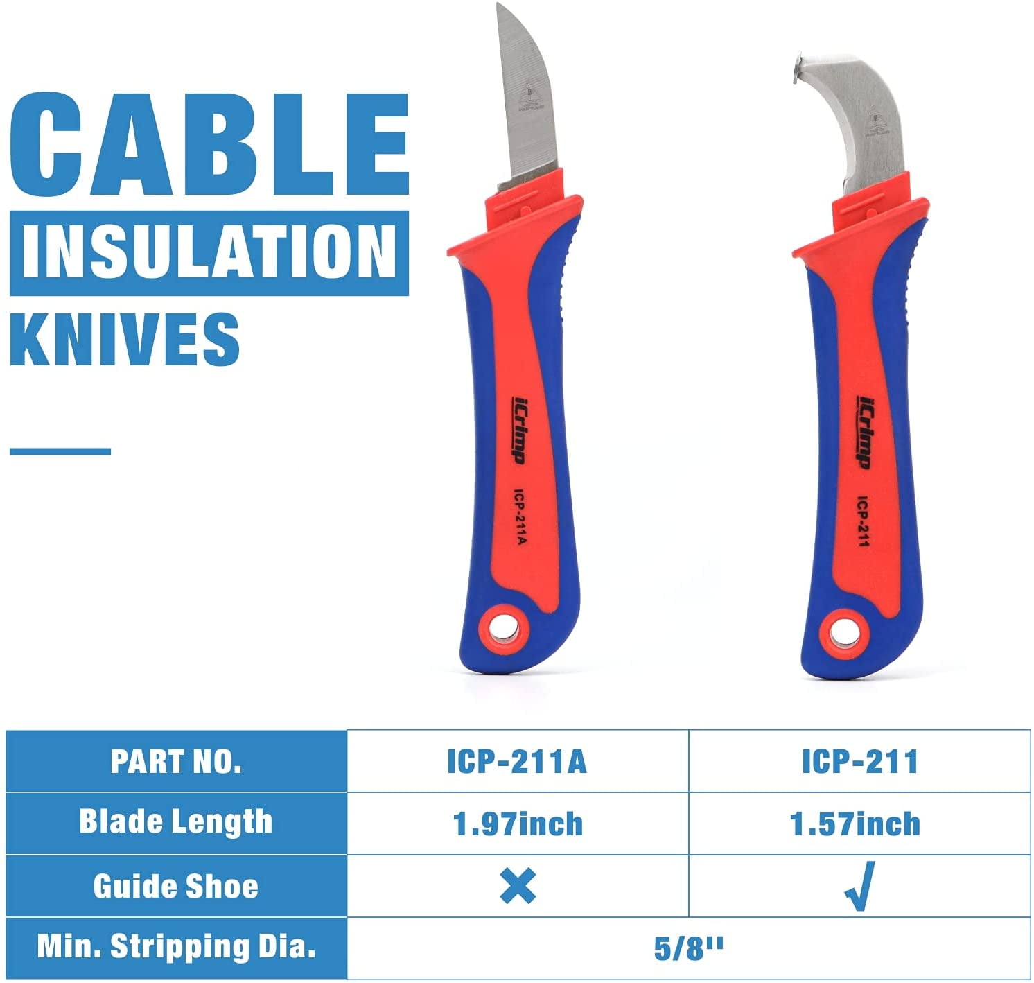 AP-50BI Cable Crimper for Copper Cable Lugs from 8-2AWG — IWISS TOOLS