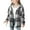 Dark Gray, variant on Teen Girls Plaid Jacket Fleec𝖾 Flannel Button Down Shirt Coat Long Sleeve Hooded Coats 4-15 Years Outerwear Fall Winter Lined Warm Casual Style