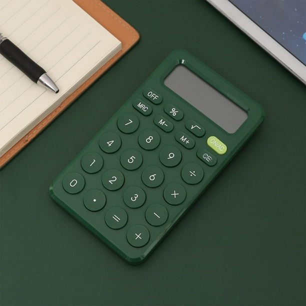 Calculadora Papelería escolar Portátil multicolor con de botón Calculadora científica simple linda Calculadora electrónica para oficina Yotijar minicalculadora