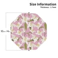 thumbnail image 2 of Fuzoiu Lilies Flowers Print Leather Coasters Set,Drink Coasters Set of 4,for Tabletop Protection, Durable PVC Coasters,Home Décor and Housewarming Gift-Octagon, 2 of 6