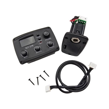 -17A Acoustic Guitar Equalizer Preamp with Digital Program Tuner 3 Band Equalizer with Tuner Guitar