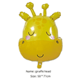 thumbnail image 5 of Versión linda del globo de película de aluminio con forma de cabeza de animal para decoración de cumpleaños de niños y bebés, fiesta de globos, escena de fiesta grande, 5 of 5