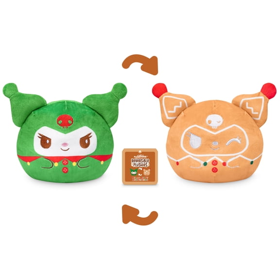 TeeTurtle Sanrio Gingerbread Kuromi 4 Inch Reversible Plush Toy