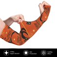 thumbnail image 3 of Sun Protection Arm Sleeves for Men Women, halloween elements cat Sleeves to Cover Arms with Thumb Hole Cooling Sleeve, 3 of 6