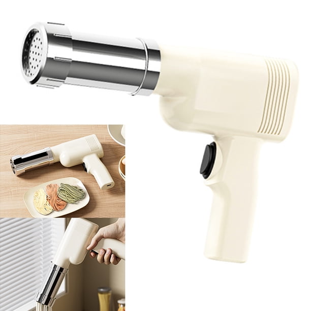 FLhrweasw Fabricante Automático Fideos 5 Moldes Carga USB Pequeño Fabricante Pasta para Pasta Casera