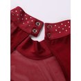 thumbnail image 6 of iEFiEL Womens Long Sleeves Ballet Dance Leotard Dress Figure Ice Skating Roller Skating Dress, 6 of 7