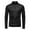 Black, variant on hotojiny Men's Running Shirt Slim Fit Long Sleeve Quarter Zip Pullover Breathable Sun Protect Athletic Workout Shirts