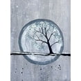 thumbnail image 2 of Charest, Doris 15x18 Black Ornate Wood Framed with Double Matting Museum Art Print Titled - Moonlit Tree 1, 2 of 4