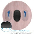 thumbnail image 4 of Disketp Pink Stripes Small Mouse Pad 7.9x7.9 Inches,Washable Round Mousepad For Office Laptop Computer,Non-Slip Rubber Base Mouse Pads For Wireless Mouse, 4 of 9