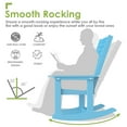 thumbnail image 2 of Oversized HDPE Outdoor Rocking Chair With High Back for Outside Indoor Support 400 lbs,Arctic(Set of 2）, 2 of 8