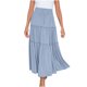 thumbnail image 1 of Faldas de cintura elástica con volantes fruncidos informales sólidos a la moda para mujer Wmkox8yi FGJ2071, 1 of 7