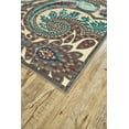 thumbnail image 2 of Feizy Saphir Obzeet Modern Paisley, Tan/Taupe/Blue, 5'3" x 7'6" Area Rug Sheen Cottage Design Carpet for Living Dining Bed Room, 2 of 4