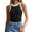 Black, variant on Babysbule Womens Summer Sleeveless Tank Tops Ribbed High Neck Racerback Slim Fitted Sleeveless Color Block Casual Women's Shirts