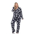 thumbnail image 2 of White Mark Women's Floral Long Sleeve Button-Down Pajama Set, 2 of 6