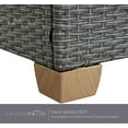 thumbnail image 6 of Grand Patio 5-Piece Indoor/Outdoor Wicker Conversation Sets, 5 Seats, Light Gray, 6 of 12