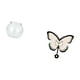 thumbnail image 5 of Jarrón acrílico con forma de mariposa para pecera, reloj decorativo para dormitorio, sala de estar, oficina, comedor, habitación infantil, estilo rúst, 5 of 8