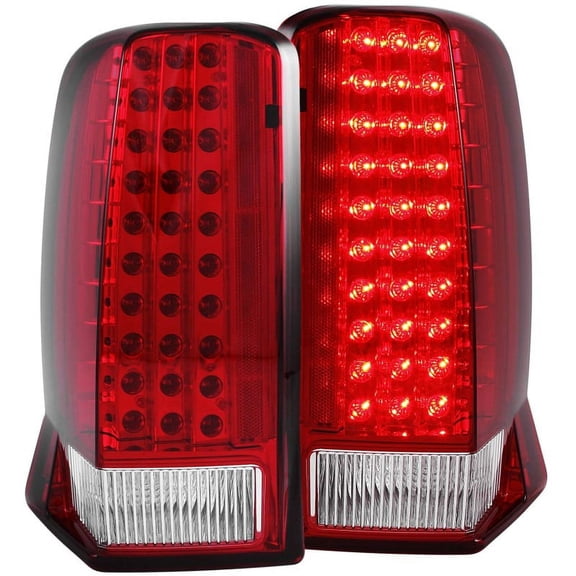 ANZO USA 311120 03-06 ESCALADE LED TAIL LIGHTS LED RED/CLEAR (W/O CAP) Fits select: 2002-2006 CADILLAC ESCALADE