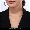 thumbnail image 2 of Dazzlingrock Collection IGI Certified 2.50 Cttw Oval Solitaire Lab Grown White Diamond 4 Prong Pendant Necklace with 18 inch Gold Chain for Women in 18K Solid Yellow Gold, 2 of 6