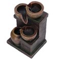 thumbnail image 3 of Waterfall Flowing Decoration, Stylish Tabletop Waterfall Fountain Resin USB  for Office, 3 of 8