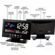 thumbnail image 3 of Digital weather alarm clock, voice control backlight, temperature and humidity calendar display, glass material, time and weather forecast, table cloc, 3 of 4