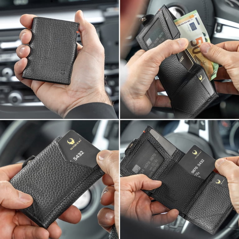 DONBOLSO Wallet NextGen I Grained Nappa Black Without Coin Pocket