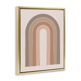 thumbnail image 4 of Stupell Industries Peachy Boho Rainbow Abstract Painting Gold Floater Framed Canvas Art Print Wall Art, 17 x 21, 4 of 10