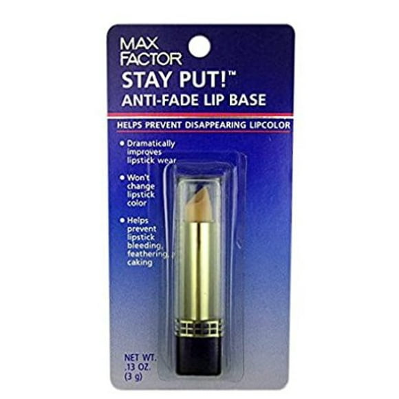 Max Factor Stay Put! Anti-Fade Lip Base, Helps Prevent Disappearing Lip Color/Lipstick