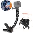 thumbnail image 4 of Montura de abrazadera flexible Jaws + agarre de brazo con collar de unión de 8 piezas Monopod para GoPro Hero11/10/9/8 Silver White Fusion Crosstour Campark Yi 2k New Apeman Tectectec Actio, 4 of 5