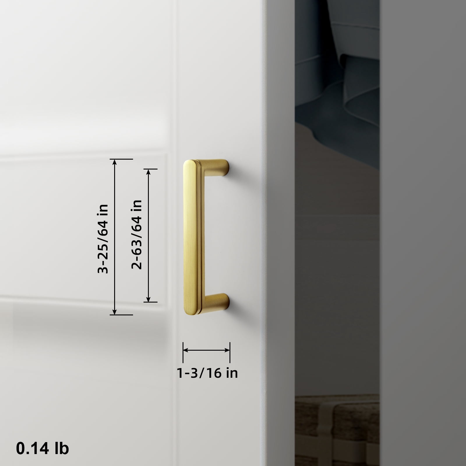 Goo-Ki 12 Pack 3'' Hole Center Brushed Brass Cabinet Pulls, Vintage Drawer Handles Closet Classic Retro Kitchen Hardware for Bedroom