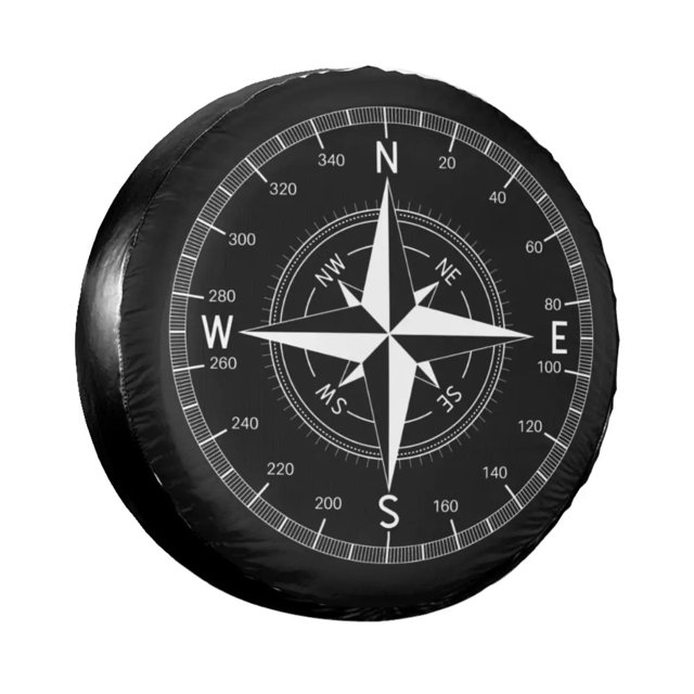 Compass Logo Spare Tire Cover for Pajero Custom l Camper Waterproof Dust-Proof Car Wheel Covers 14-17hh