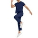 thumbnail image 5 of Penkiiy Scrubs Set para hombres, Classic V-Neck Stretch Top& Pantalones rectos Yoga Waistband L Azul oscuro, 5 of 9