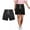 Black, variant on Ice Silk Pants For Women Elastic Waist Loose Fit Shorts Womens Shorts Casual With Pockets Athletic Shorts For Women