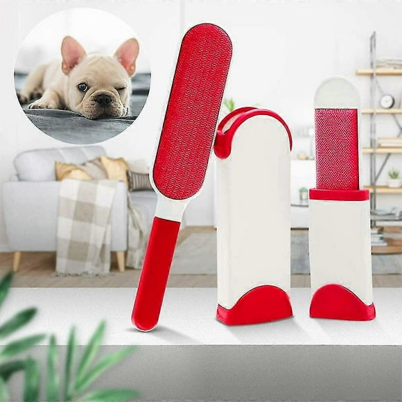 Reusable Lint Brush Pet Hair Remover Brush, Magic Lint Brushes With Self-cleaning Base, Double-sided Dog And Cat Hair Remover