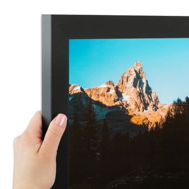 ArtToFrames 8x10 Inch Black Picture Frame, This Black MDF Poster Frame is Great for Your Art or Photos, Comes with Regular Glass (3926)