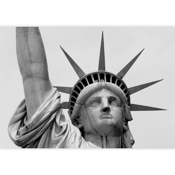 wall26 - Closeup of The Statue of Liberty - Removable Wall Mural | Self-Adhesive Large Wallpaper - 100x144 inches