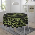 thumbnail image 2 of Yule Life Of Tree Viking Celts Pagan Wicca Waterproof Picnic Patio Party Round Table Cloth Cover Decorations Fabric 60 Inch Circular Tablecloth For 20-47 Inch Home Dining Room Kitchen Decor, 2 of 6