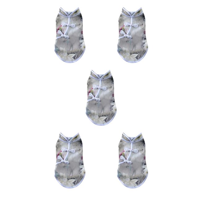 Greeniant Ropa para mascotas Vestidos cómodos Ropa para mascotas de estilo chino Cheongsam de manga ancha Disfraces coloridos de moda Suministros L Tipo 2 L, tipo 2 5piezas Greeniant CBP188116