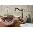 thumbnail image 3 of 100% Solid Engraved Copper Vessel Sink with Floral Design | Handmade Artistic Vanity Bowl for Bathroom & Kitchen | Decorative Hammered Copper Wash Basin | Durable, Easy to Clean & Eco-Friendly, 3 of 9