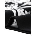 thumbnail image 5 of INSPIRE CHIC Women's Floral Print Dress Casual Ruched Short Sleeve V Neck Sundress S Black, 5 of 5