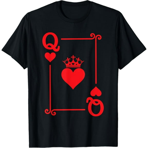 Queen Hearts Card Costume - Playing Cards - Queen of Hearts T-Shirt