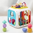 thumbnail image 3 of Juguetes clasificadores de formas para bebés Cubo de actividad divertido Clasificación de formas Montessori coloridas Juguetes de clasificación sensorial educativos tempranos Juegos de clasificación d, 3 of 11