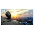thumbnail image 2 of Buildings and Crag on Rock Panorama - Impression sur Toile Paysage, 2 of 3