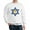 White, variant on - Star Of David With Cross Sweatshirt - Crew Neck Sweatshirt
